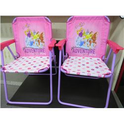 Disney Princess Folding Chairs & Table / no Umbrella / great chairs for camping