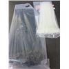 Image 1 : 2 packs of 100 Zipties / 8" heavy duty black & 6" white / 200 total