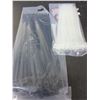 Image 1 : 2 packs of 100 Zipties / 8" heavy duty black & 6" white / 200 total