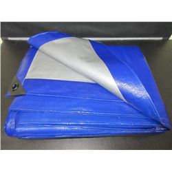 12ft x 16ft Heavy Duty Reversable Tarp / silver- blue / these are not cheap tarps