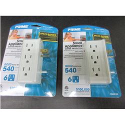 2 Small Appliance Surge Protector / 6 outlets each