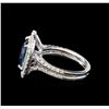 Image 3 : 14KT White Gold 3.98 ctw Tanzanite and Diamond Ring