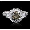 Image 2 : 10KT White Gold 2.81 ctw Diamond Ring