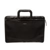 Image 1 : Gucci Black Nylon Patent Leather Trim Dual Handle Briefcase