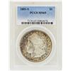 Image 1 : 1881-S $1 Morgan Silver Dollar Coin PCGS MS65 Nice Toning