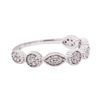 Image 1 : 0.28 ctw Diamond Ring - 14KT White Gold