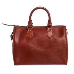 Louis Vuitton Brown Epi Leather Speedy 25 cm Satchel Bag