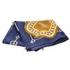 Hermes Blue Gold White Cliquetis Julia Abadie Silk Scarf 90