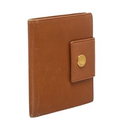 Bvlgari Brown Leather Bifold Wallet