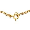 Image 2 : Chanel Gold Chain Link CC Round Drop Pendant Necklace 94P