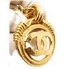 Image 3 : Chanel Gold Chain Link CC Round Drop Pendant Necklace 94P