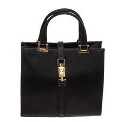 Gucci Black Satin Jackie Mini Tote Handbag