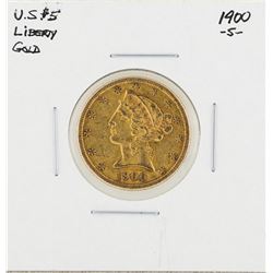 1900-S $5 Liberty Head Half Eagle Gold Coin