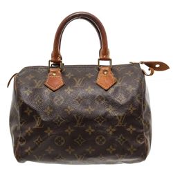 Louis Vuitton Monogram Canvas Leather Speedy 25 cm Bag