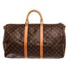 Image 2 : Louis Vuitton Monogram Canvas Leather Keepall 50 cm Bandouliere Duffle Bag