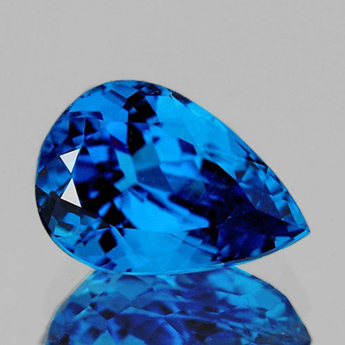 NATURAL AAA INTENSE SWISS BLUE TOPAZ 19x12 MM FL