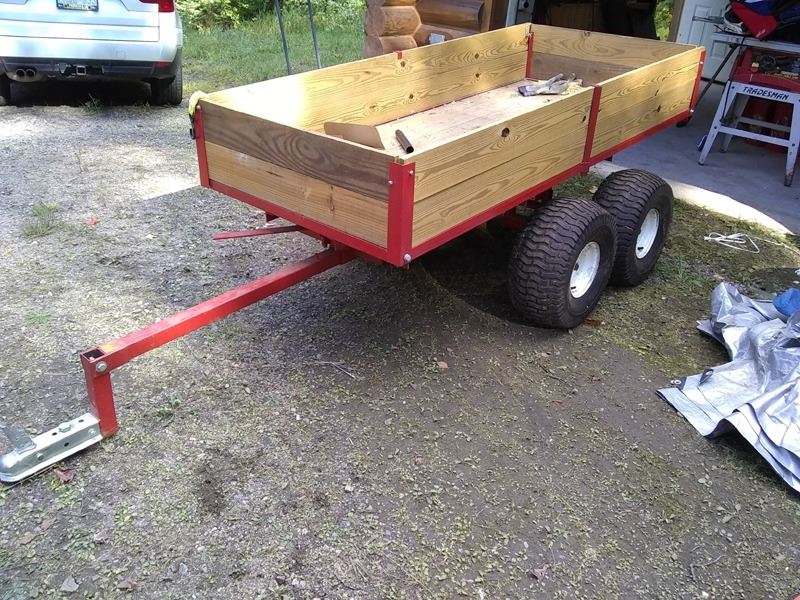 HEAVY DUTY TANDEM AXLE ATV DUMP TRAILER / NEVER USED