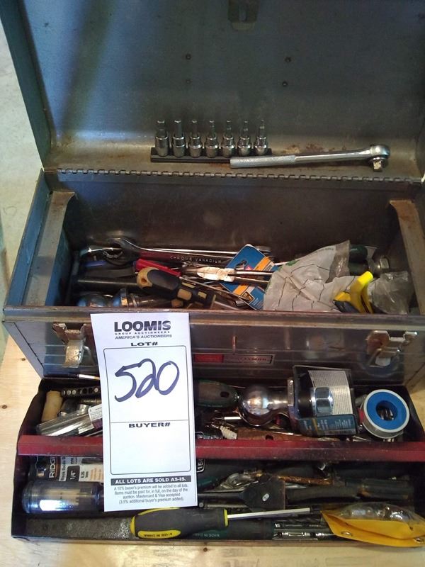 TOOL BOX LOADED W HAND TOOLS