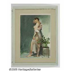 AL KORTNER (American d.1969) Original Pin-up Art,