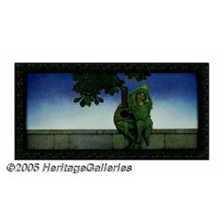 MAXFIELD PARRISH (American 1870-1966) Fool In Gre