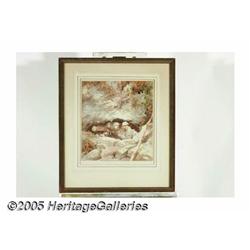 EVERETT SHINN (American 1876-1953) Two Soldiers w