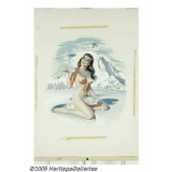 REN WICKS (American 1911-1998) Original Pin-Up Il