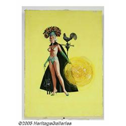 REN WICKS (American 1911-1998) Original Pin-Up Il