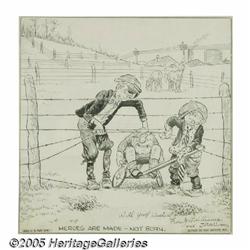 JAMES R. WILLIAMS (American 1888-1957) Cartoon Il