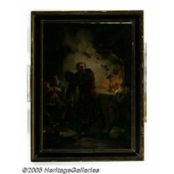 GERMAN SCHOOL (18th-19th Century) Monk Scolding a