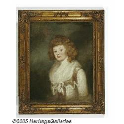 ENGLISH SCHOOL (19th Century) Portrait of a Young