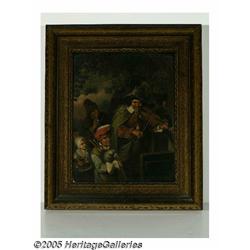 DUTCH SCHOOL (19th Century) Musicians Oil on canv