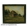 Image 1 : GERMAN SCHOOL (20th Century) Hunting Cottage Oil 