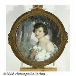 EDGARD MAXENCE (French 1871- 1954) Portrait Champ