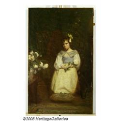 JANET WHEELER (American 1866-1945) Seated Gril in