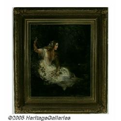 ENGLISH SCHOOL (19th Century) Ophelia Oil on canv
