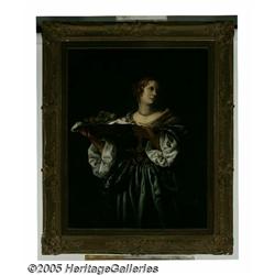 EUROPEAN SCHOOL (19th Century) Woman with Bowl of