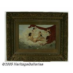 EUROPEAN SCHOOL Venus in the Clouds with Cupids O