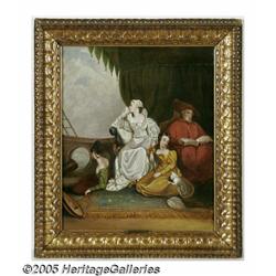 DANIEL MACLISE (British 1806-1870) Passengers at 