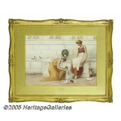 HENRY RYLAND (British 1856-1924) At the Fountain 