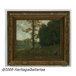 FRANKLIN B DE HAVEN (American 1856-1934) Woodland