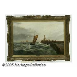 DANIEL SHERRIN (British 1868-1940) Boating Scene 