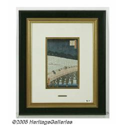 HIROSHIGE ANDO (Japanese 1797 -1858) Morning Show