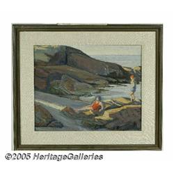 ANNE CARLETON (American 1878-1968) The Cove Oil o