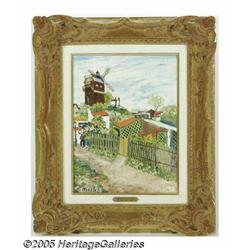 ELISEE MACLET (French 1881-1962) Montmartre 16in.