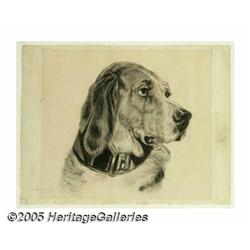 EDWARD HOPPER (American 1882-1967) Dog with Black