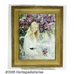 VALENTIN BERNADSKY (Russian b. 1917) Girl in Sunl