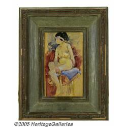 MARTHA WALTER (American 1875- 1976) Nude Study Oi