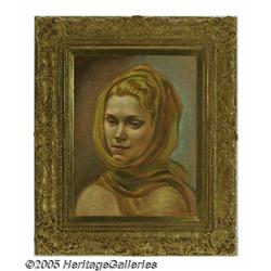 SAUL SCHARY (American 1904-1978) Hope Oil on canv