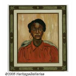 GEORGIE CARR (American 20th Century) Portrait of 