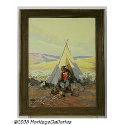 CHARLES HARGENS (American 1893- 1997) Dinner for 